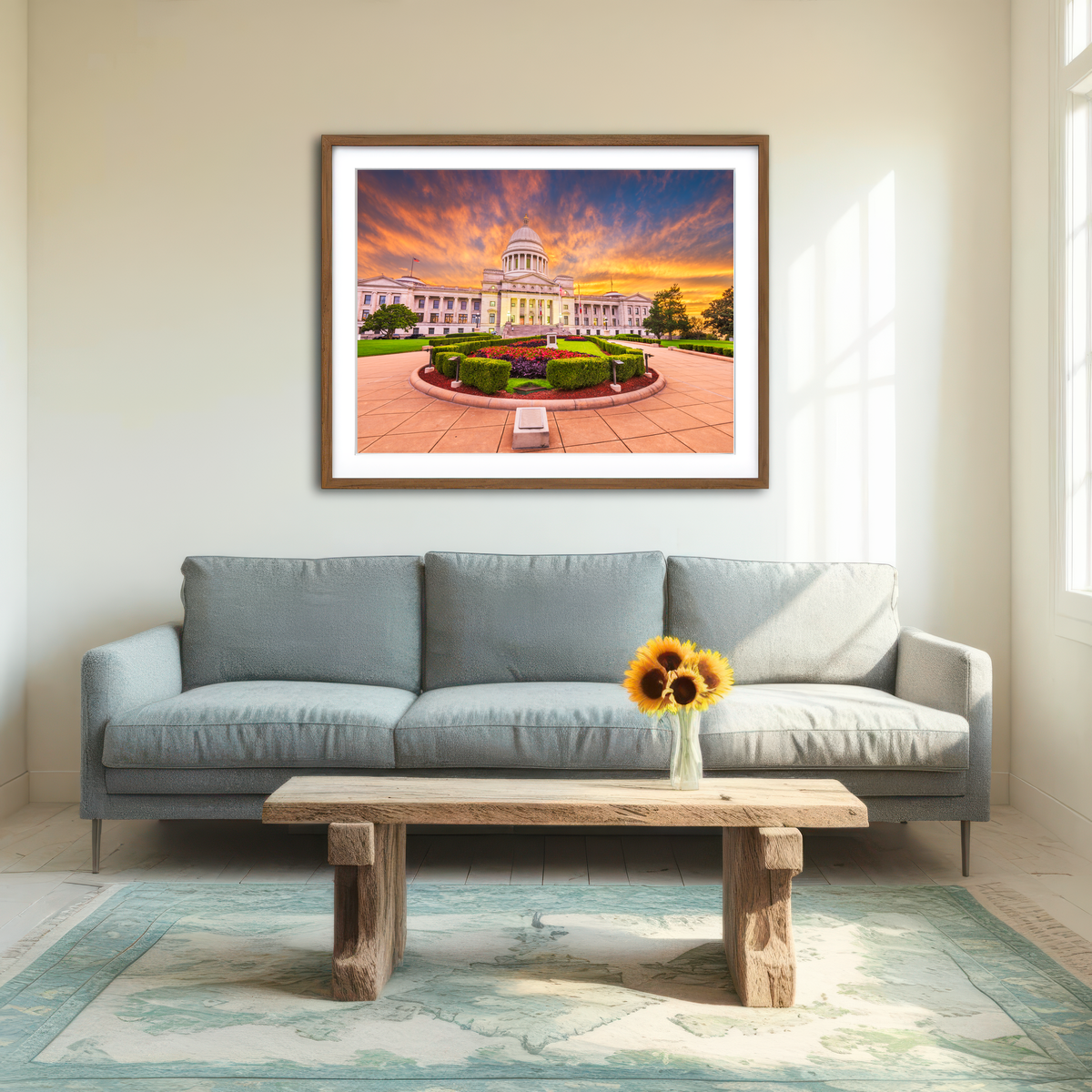 AUTO-MOCKUP ROOM | Arkansas State Capitol Building Wall Art