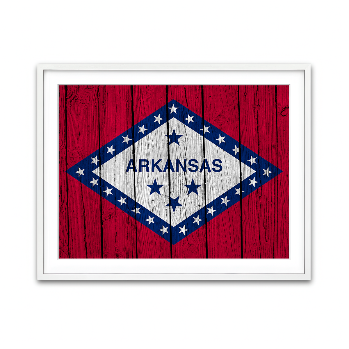 Framed Print 4x3 White