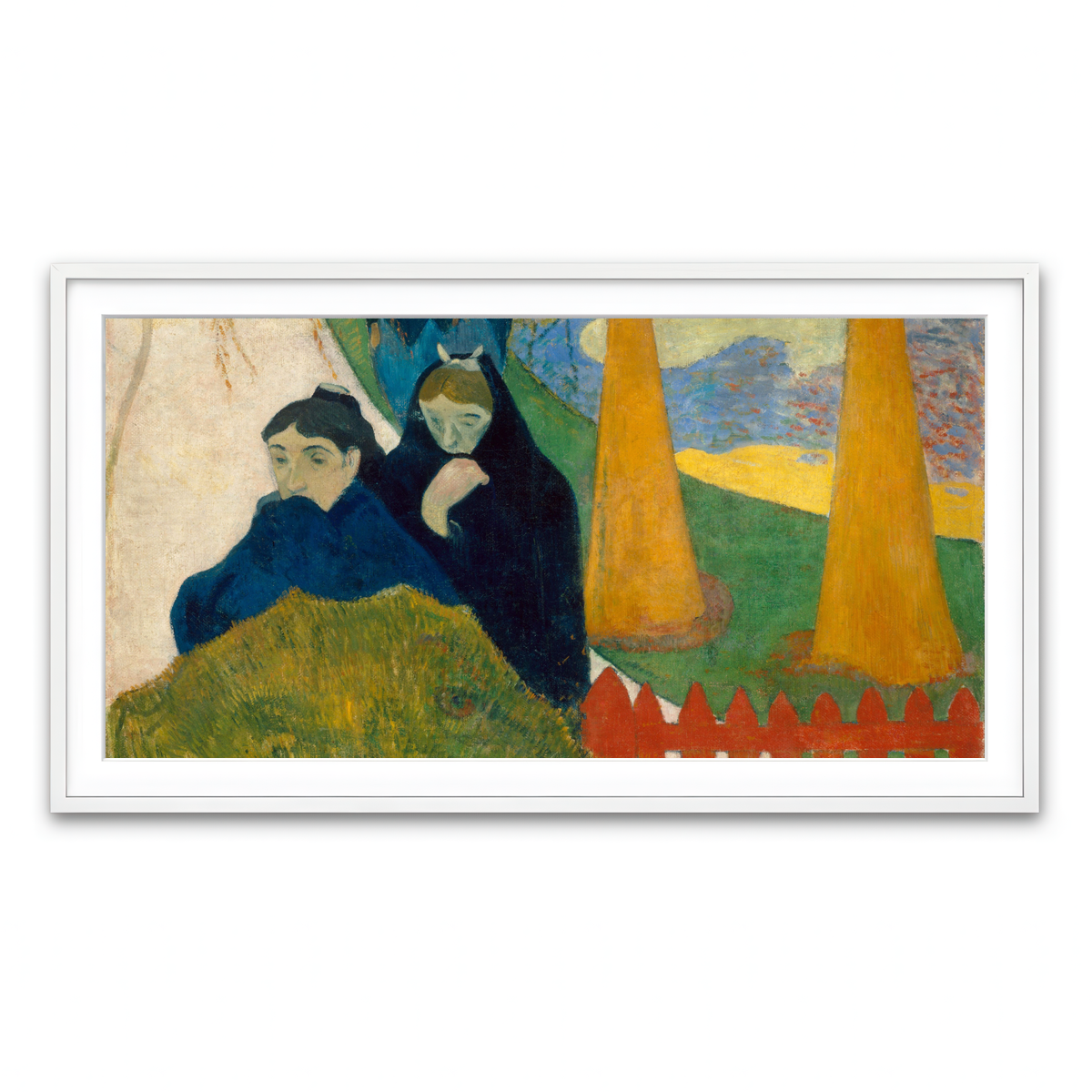 Framed Print 2x1 White