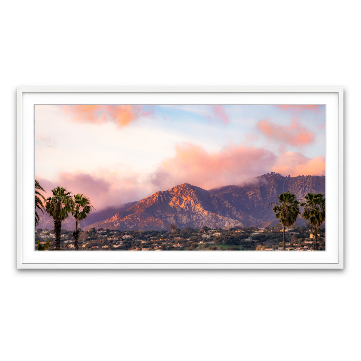 Framed Print 2x1 White