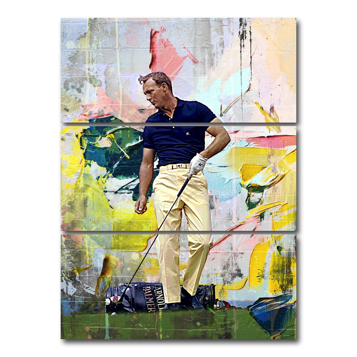AUTO-MOCKUP WHITE | Arnold Palmer | 3 Piece | Gallery Wrap Canvas | group=8x18_stacked