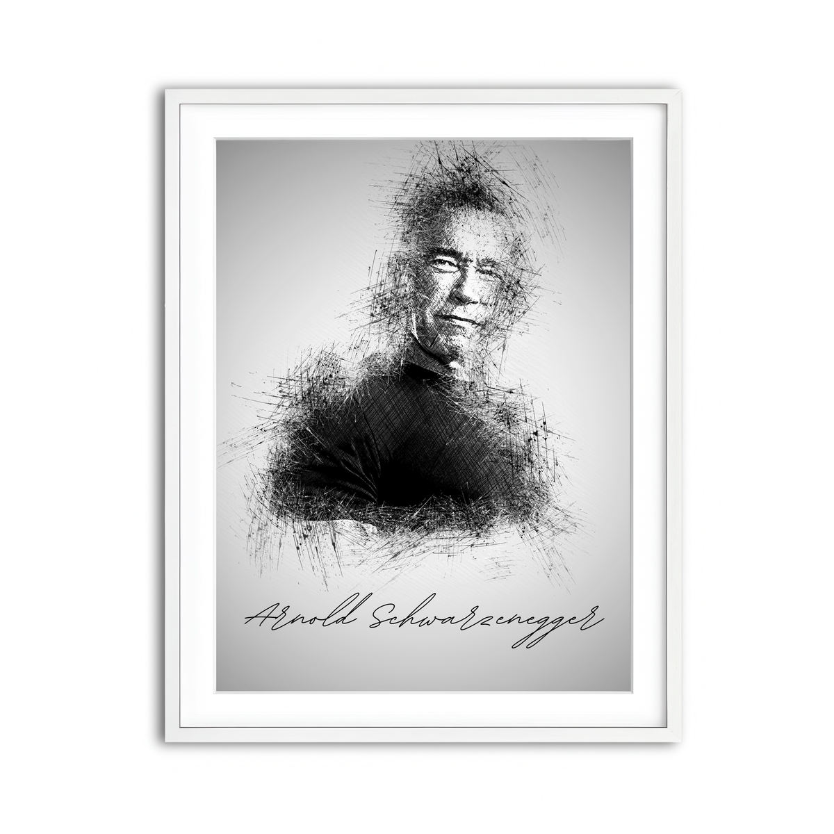 Framed Print 3x4 White
