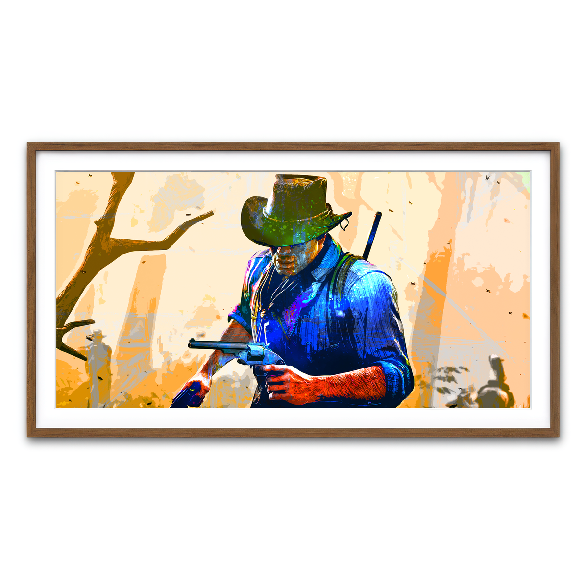 Framed Print 2x1 Walnut