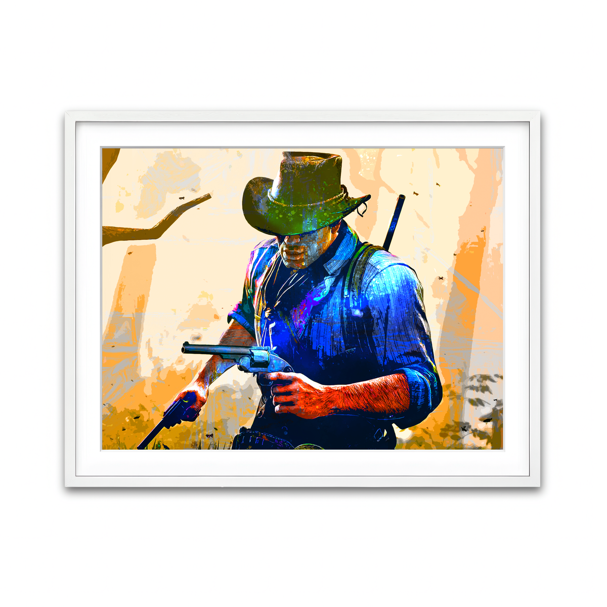 Framed Print 4x3 White