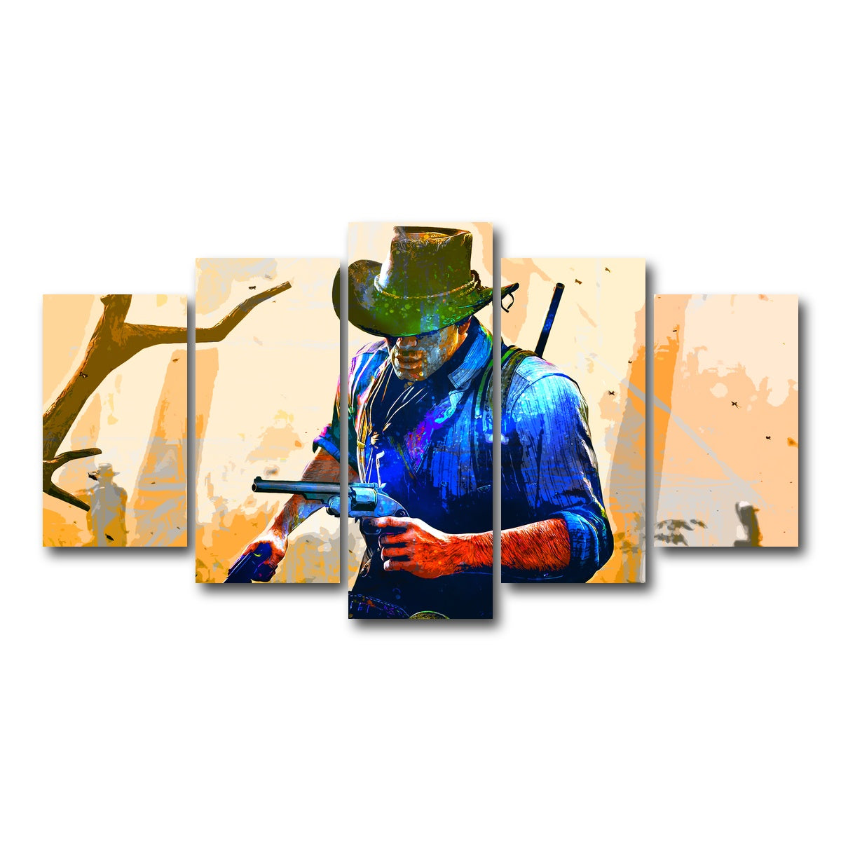 AUTO-MOCKUP WHITE | Arthur Morgan | 5 Piece | Gallery Wrap Canvas | group=5_normal