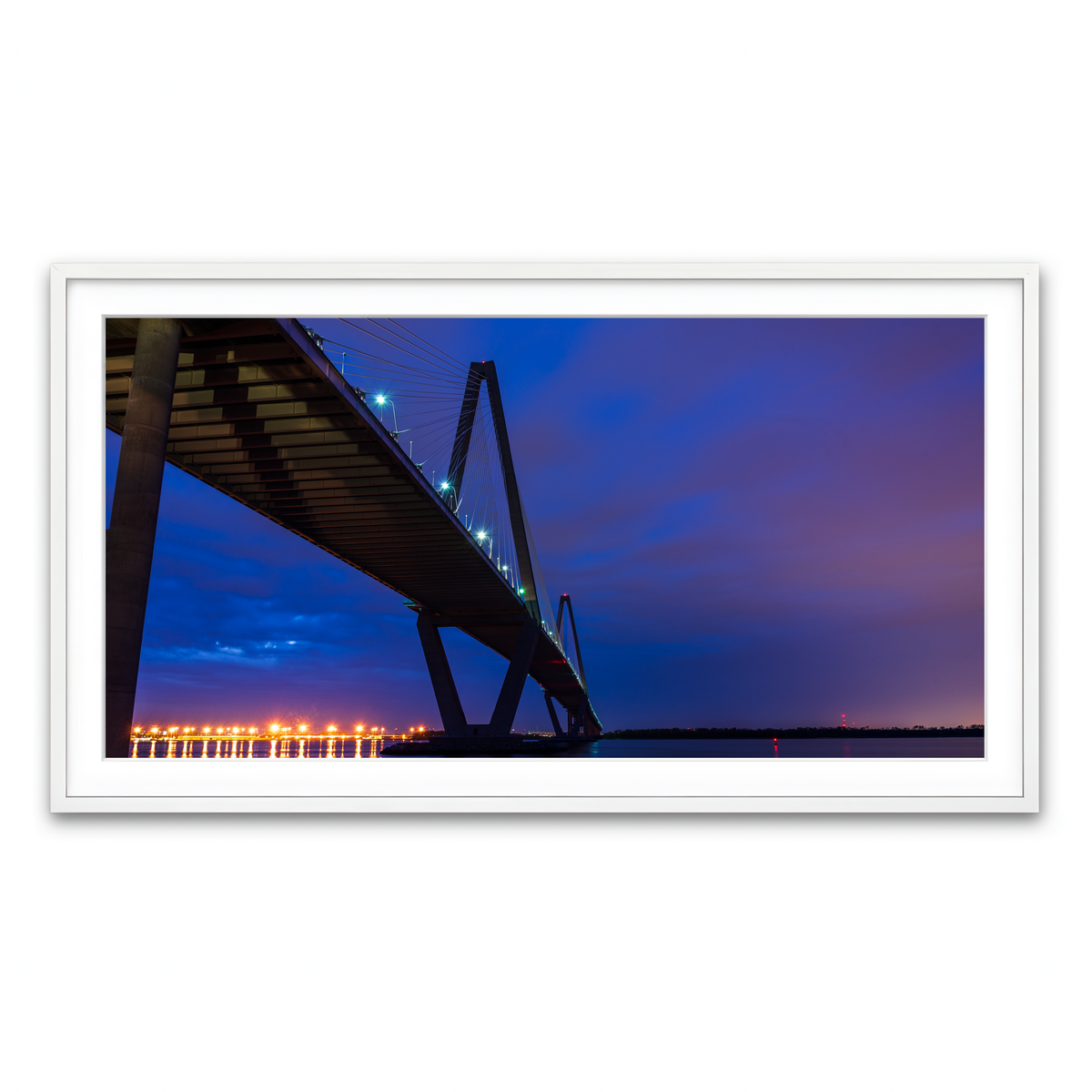 Framed Print 2x1 White