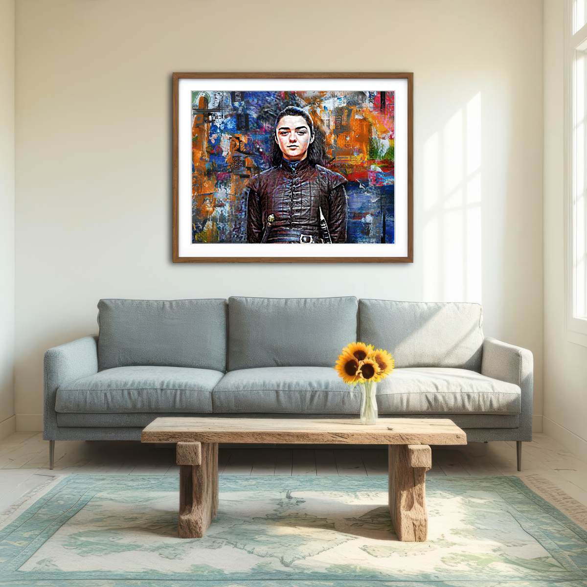 AUTO-MOCKUP ROOM | Arya Stark Wall Art