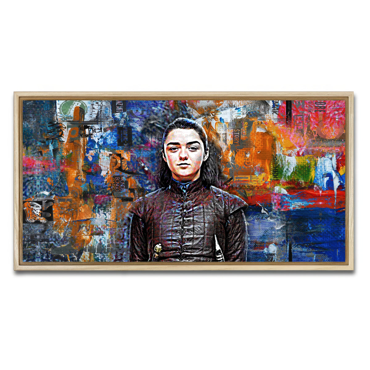AUTO-MOCKUP WHITE | Arya Stark | 1 Piece | Natural Framed Canvas | group=2x1