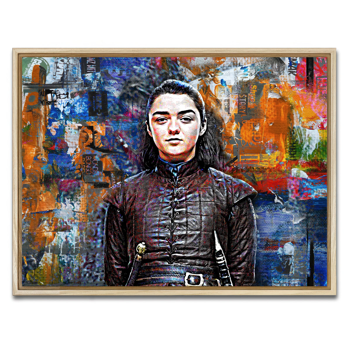 AUTO-MOCKUP WHITE | Arya Stark | 1 Piece | Natural Framed Canvas | group=4x3