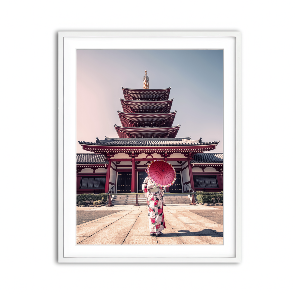 Framed Print 3x4 White