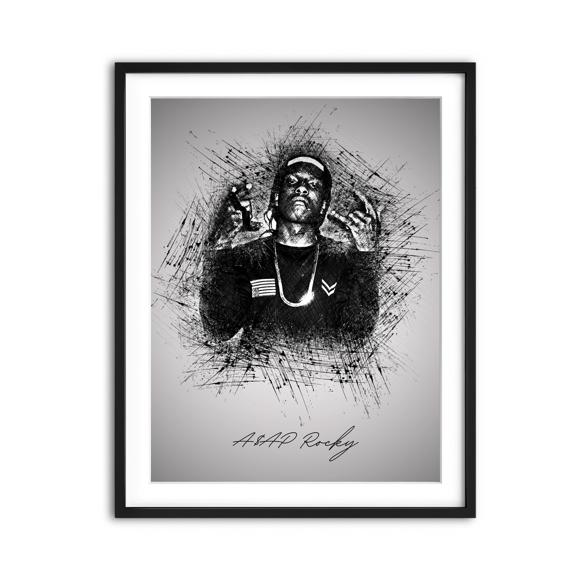 Framed Print 3x4 Black