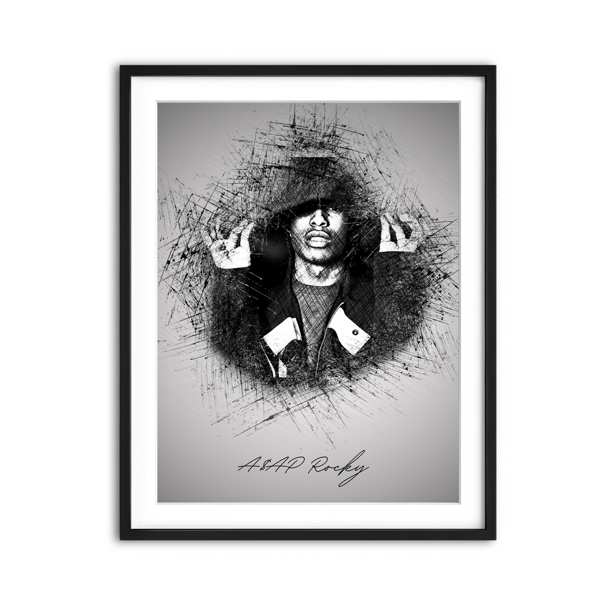 Framed Print 3x4 Black