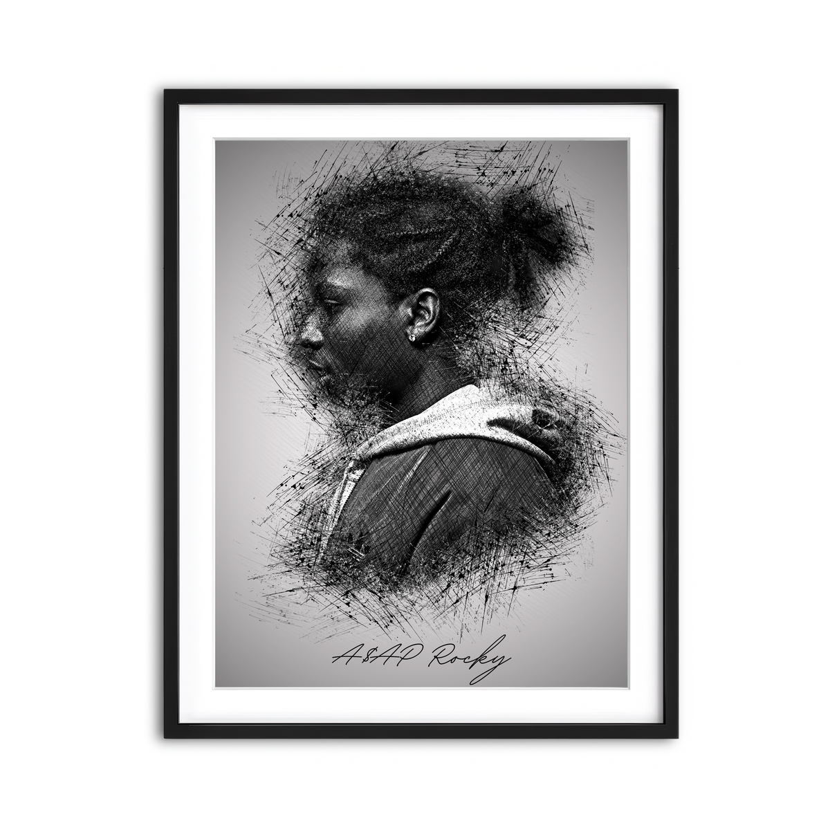 Framed Print 3x4 Black