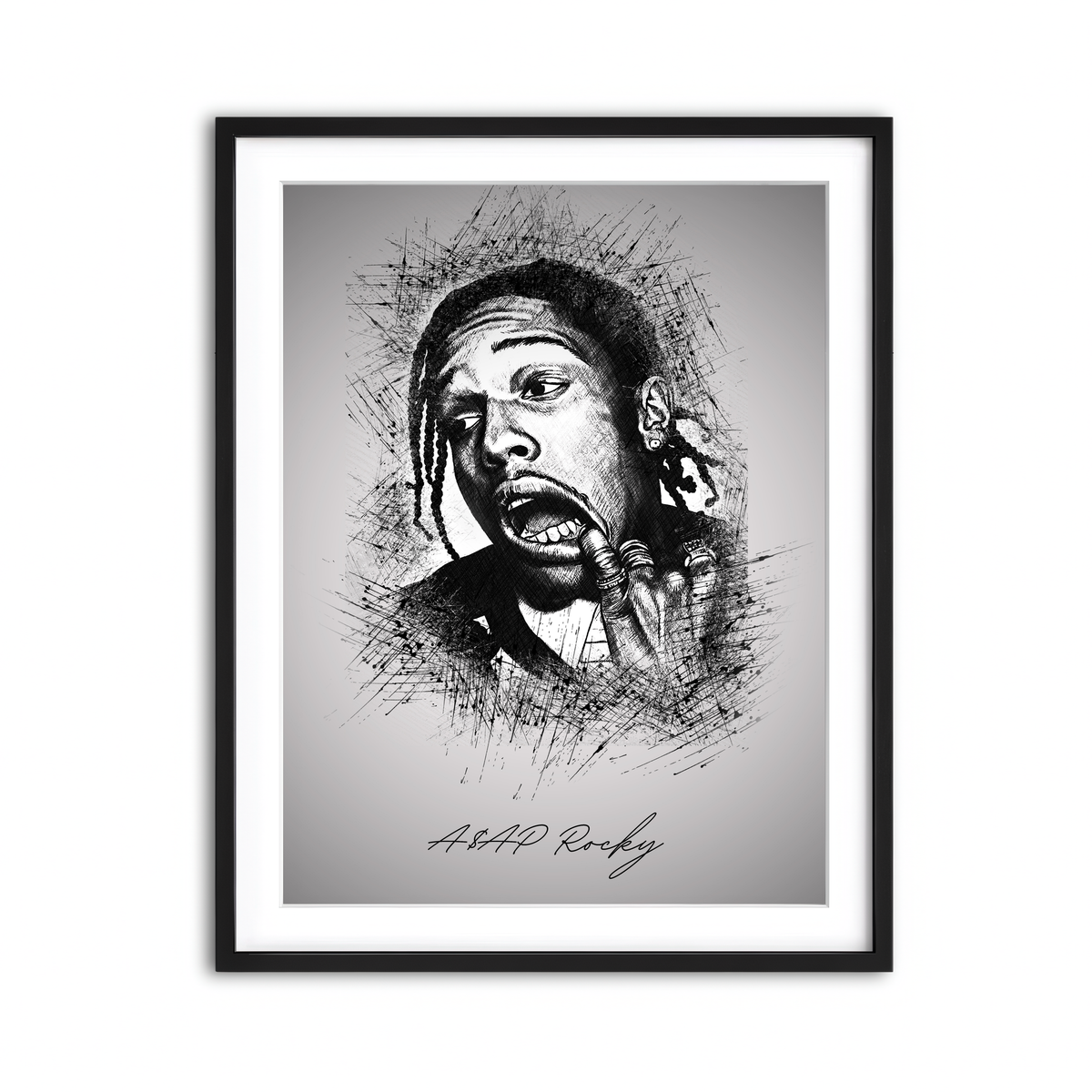 Framed Print 3x4 Black