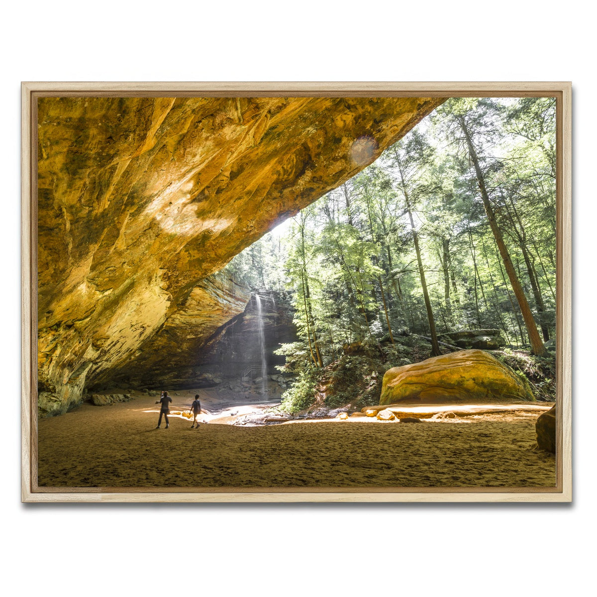AUTO-MOCKUP WHITE | Ash Cave Hocking Hills | 1 Piece | Natural Framed Canvas | group=4x3