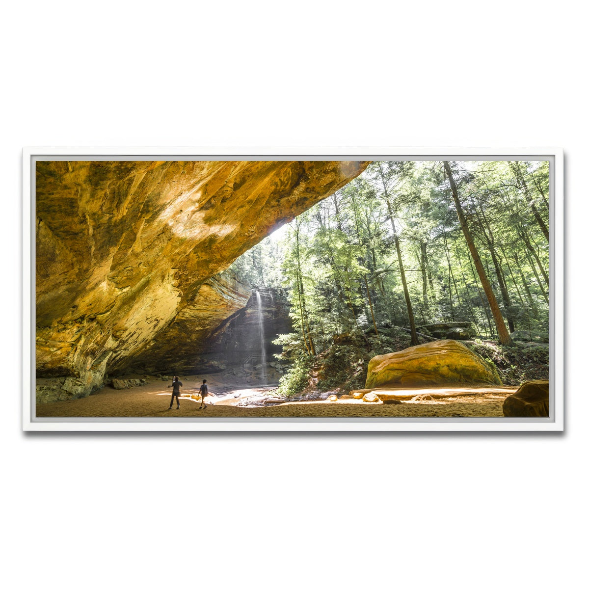 AUTO-MOCKUP WHITE | Ash Cave Hocking Hills | 1 Piece | White Framed Canvas | group=2x1