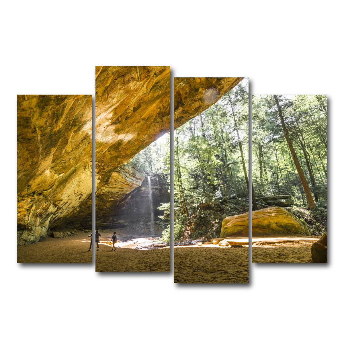 AUTO-MOCKUP WHITE | Ash Cave Hocking Hills | 4 Piece | Gallery Wrap Canvas | group=4_normal