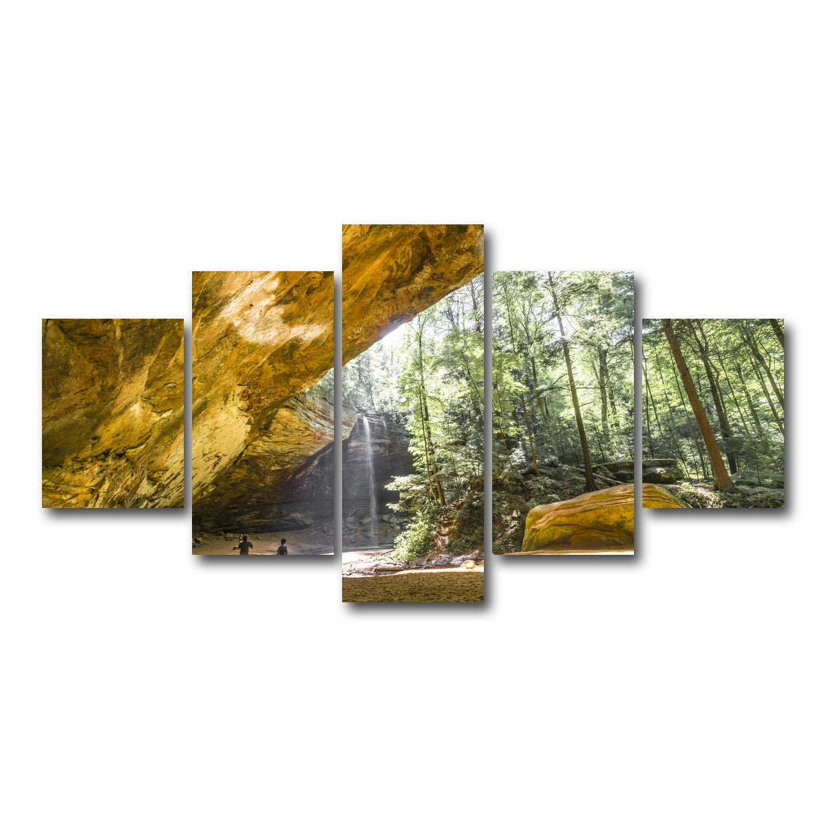 AUTO-MOCKUP WHITE | Ash Cave Hocking Hills | 5 Piece | Gallery Wrap Canvas | group=5_short