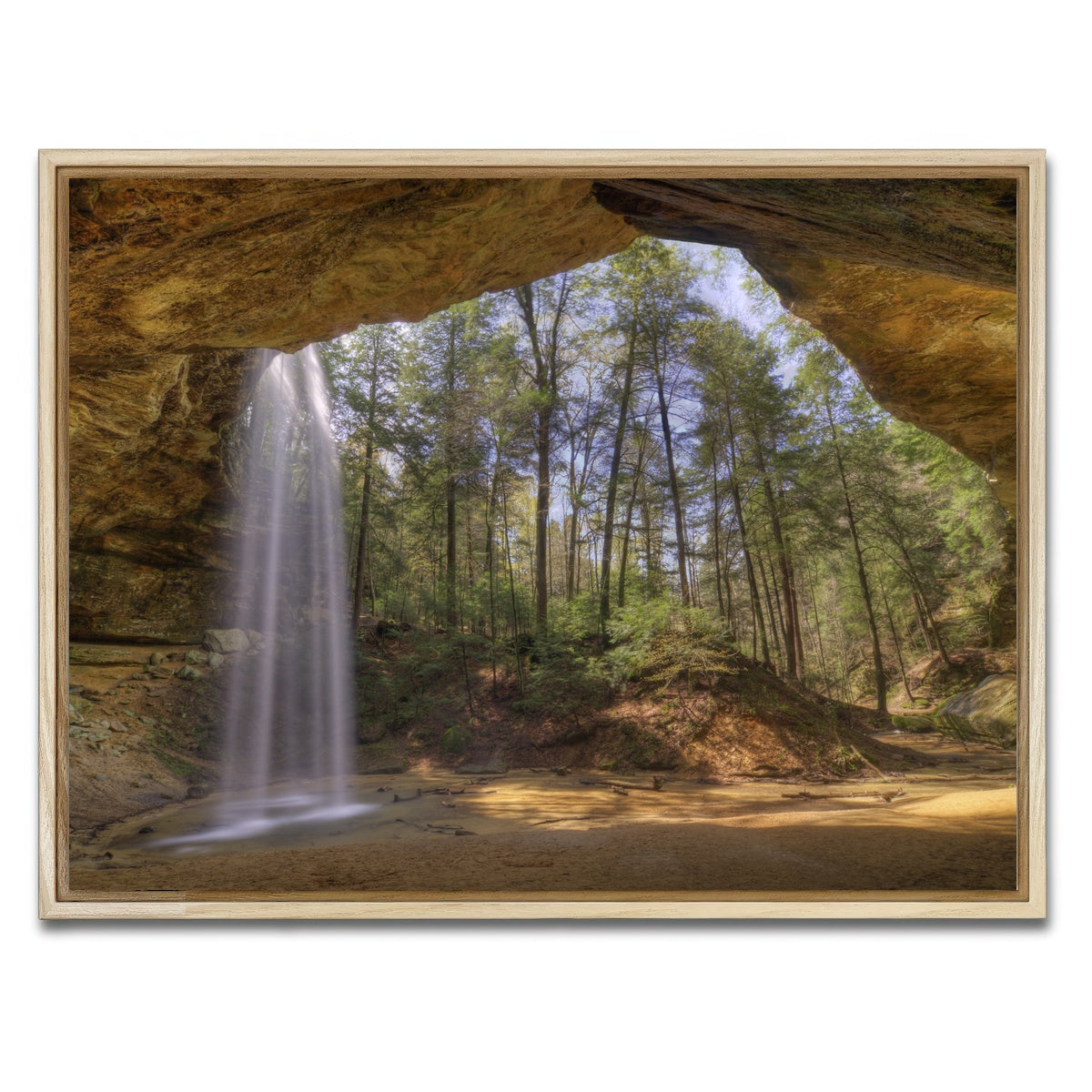 AUTO-MOCKUP WHITE | Ash Cave | 1 Piece | Natural Framed Canvas | group=4x3