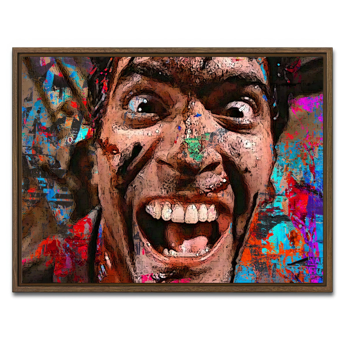 AUTO-MOCKUP WHITE | Ash Closeup | 1 Piece | Walnut Framed Canvas | group=4x3