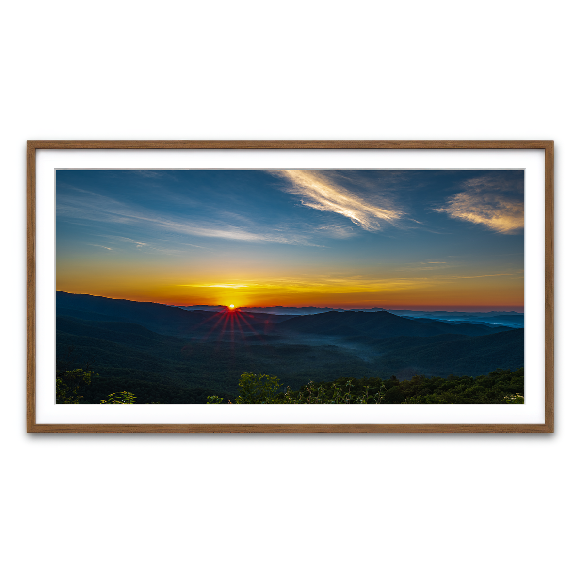 Framed Print 2x1 Walnut