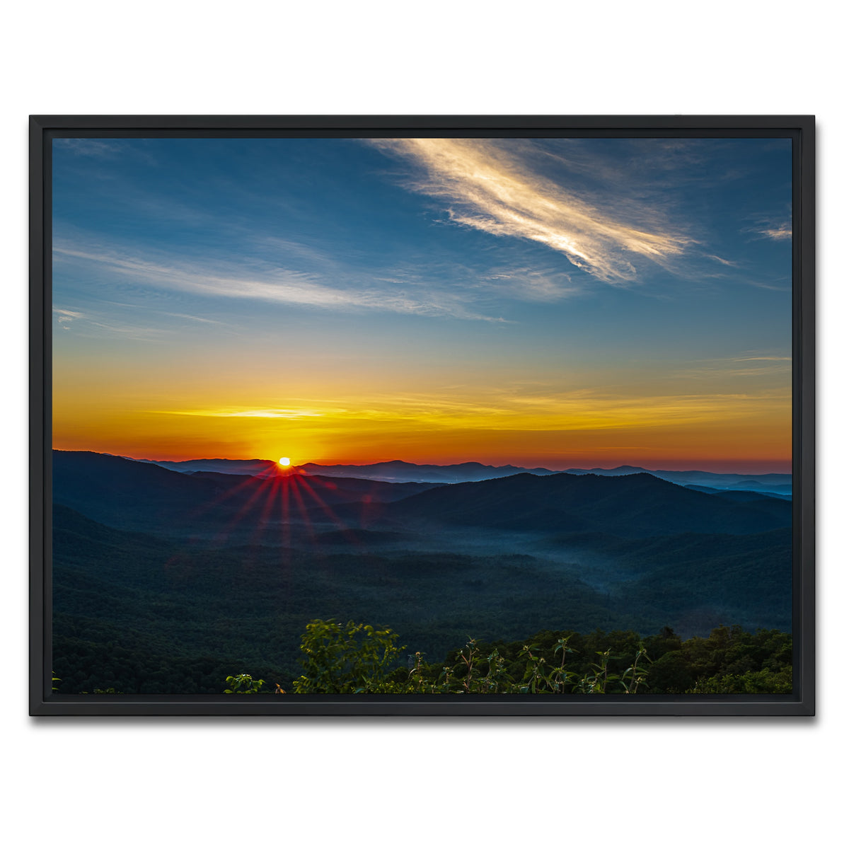 AUTO-MOCKUP WHITE | Asheville North Carolina | 1 Piece | Black Framed Canvas | group=4x3
