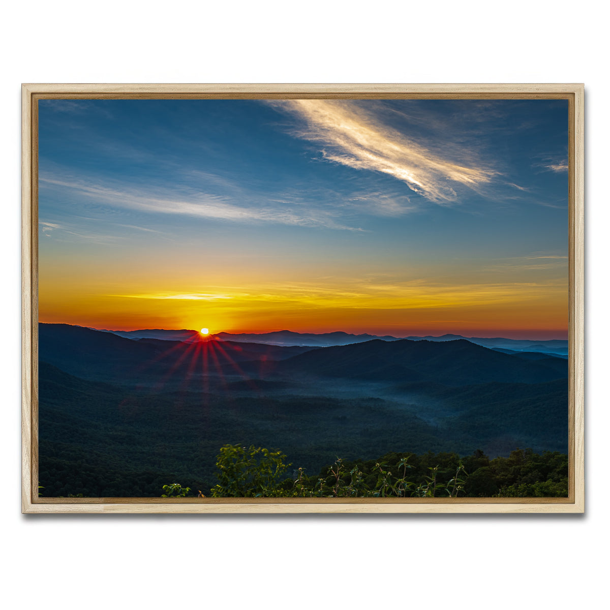 AUTO-MOCKUP WHITE | Asheville North Carolina | 1 Piece | Natural Framed Canvas | group=4x3