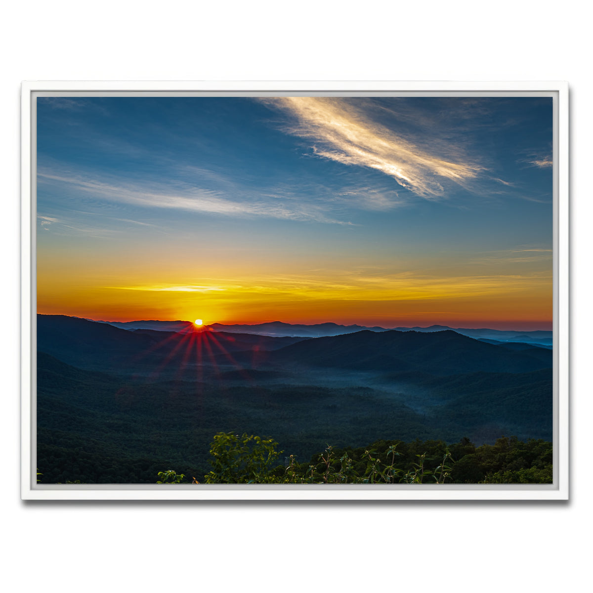 AUTO-MOCKUP WHITE | Asheville North Carolina | 1 Piece | White Framed Canvas | group=4x3