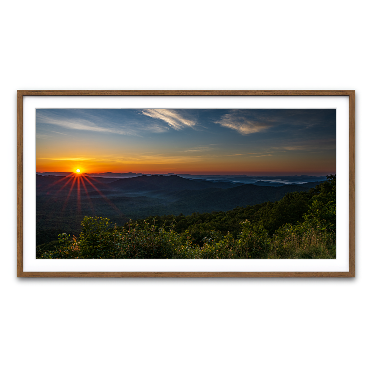Framed Print 2x1 Walnut