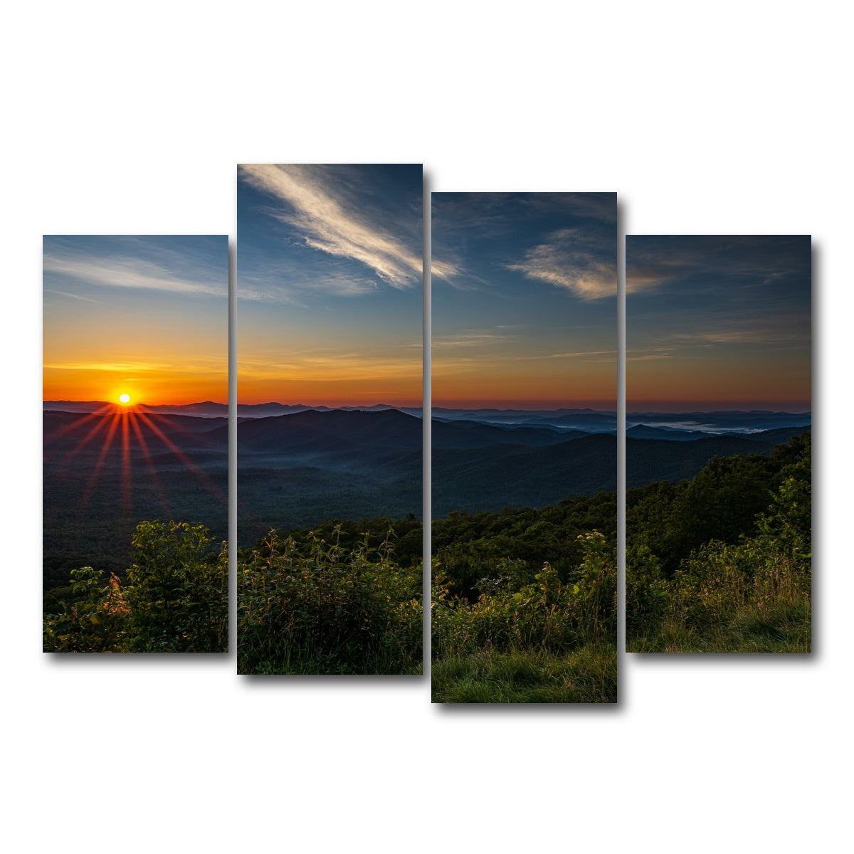 AUTO-MOCKUP WHITE | Asheville | 4 Piece | Gallery Wrap Canvas | group=4_normal