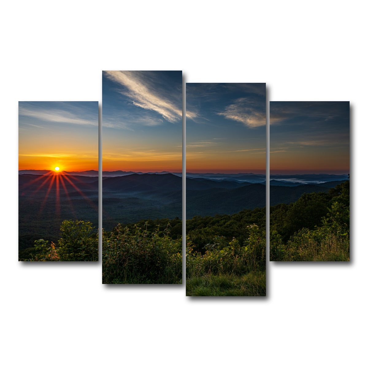 AUTO-MOCKUP WHITE | Asheville | 4 Piece | Gallery Wrap Canvas | group=4_short