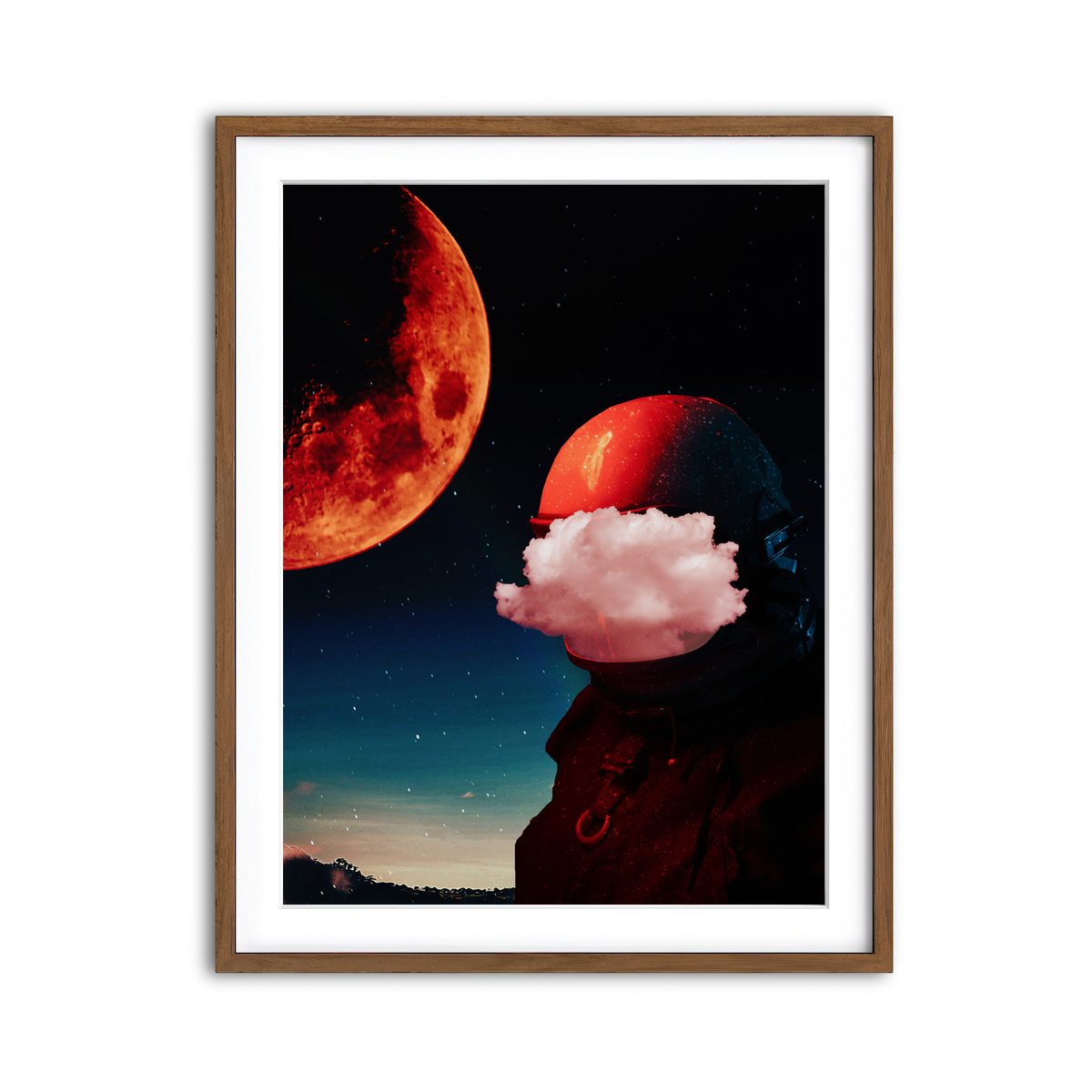 Framed Print 3x4 Walnut