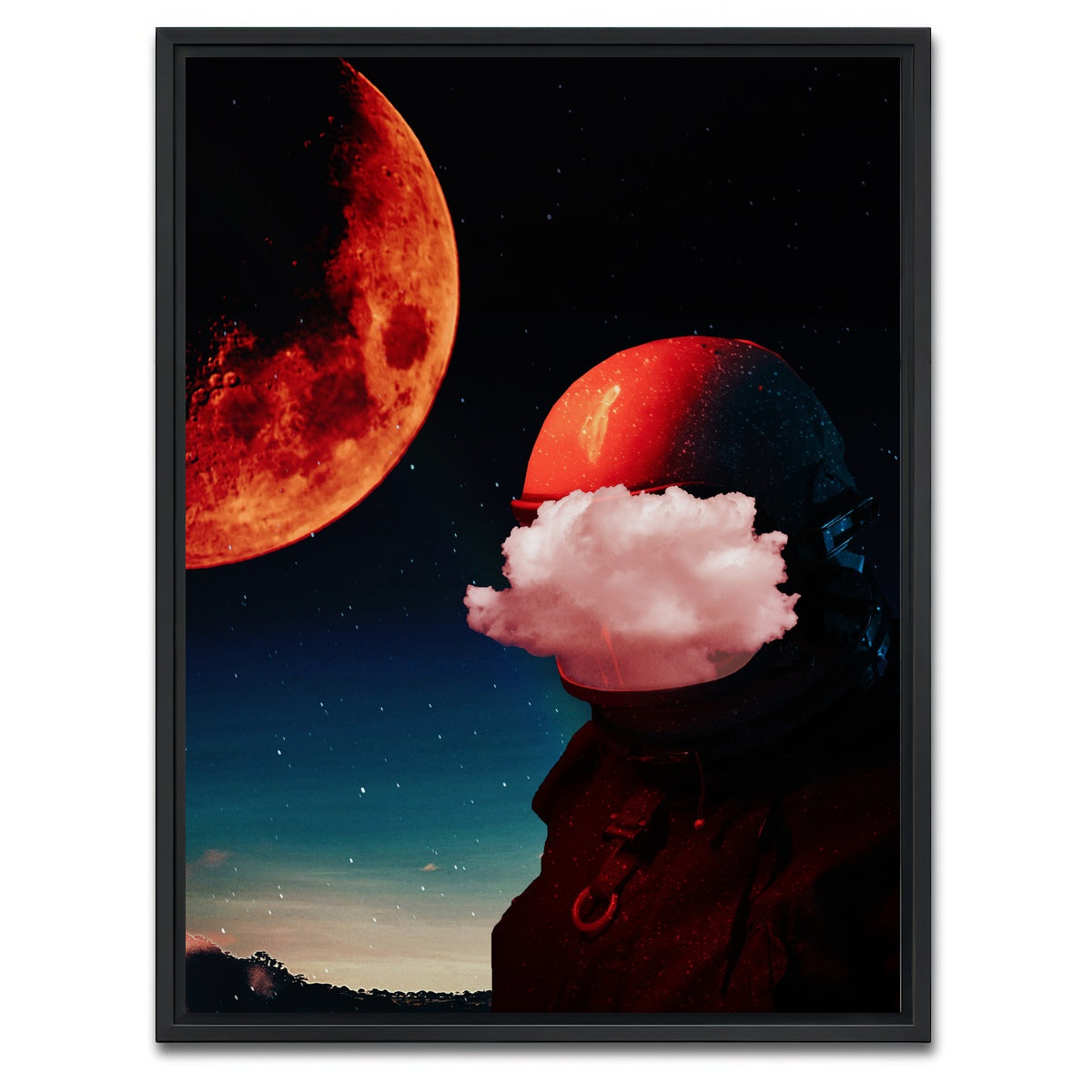 AUTO-MOCKUP WHITE | Astro Face | 1 Piece | Black Framed Canvas | group=3x4
