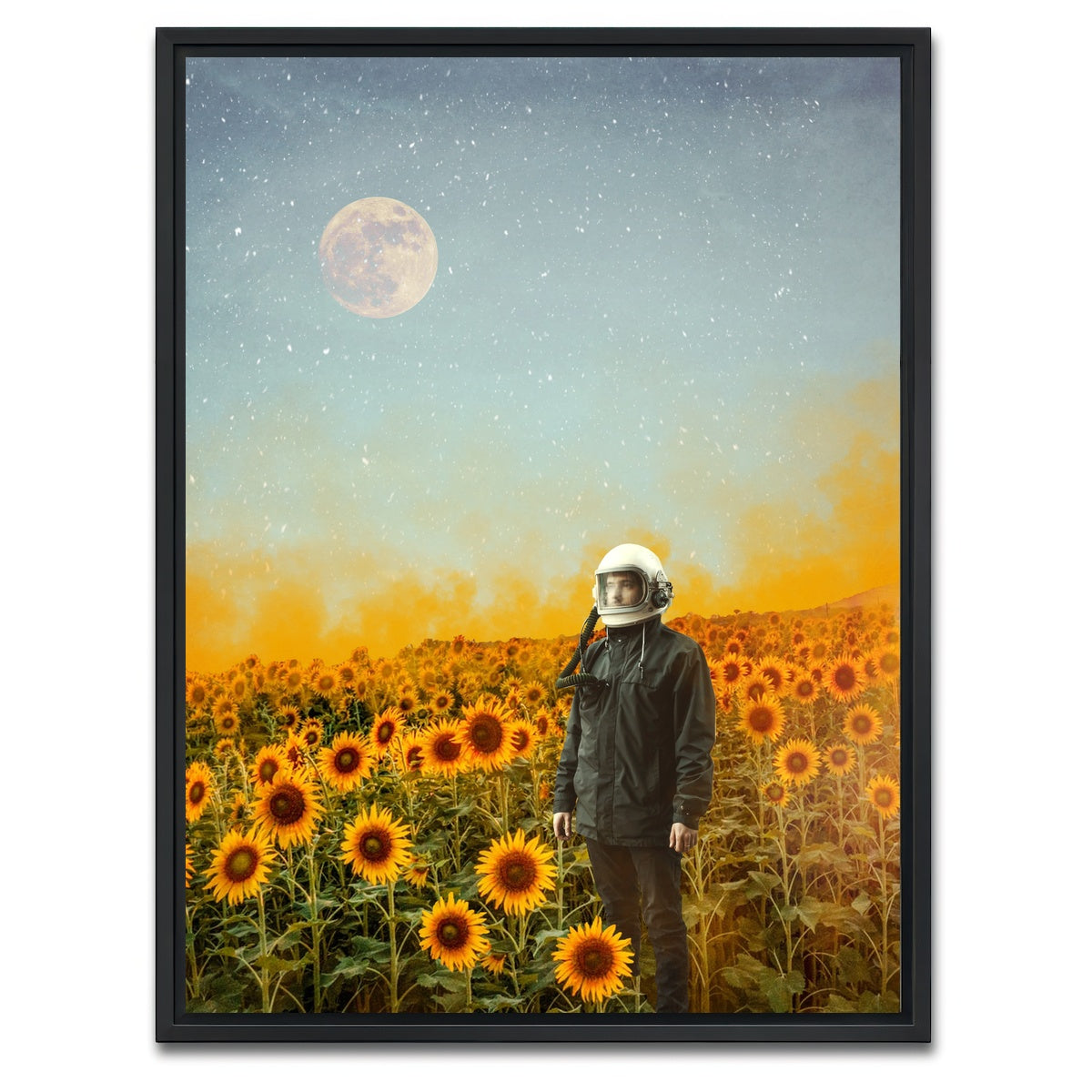 AUTO-MOCKUP WHITE | Astro Garden | 1 Piece | Black Framed Canvas | group=3x4