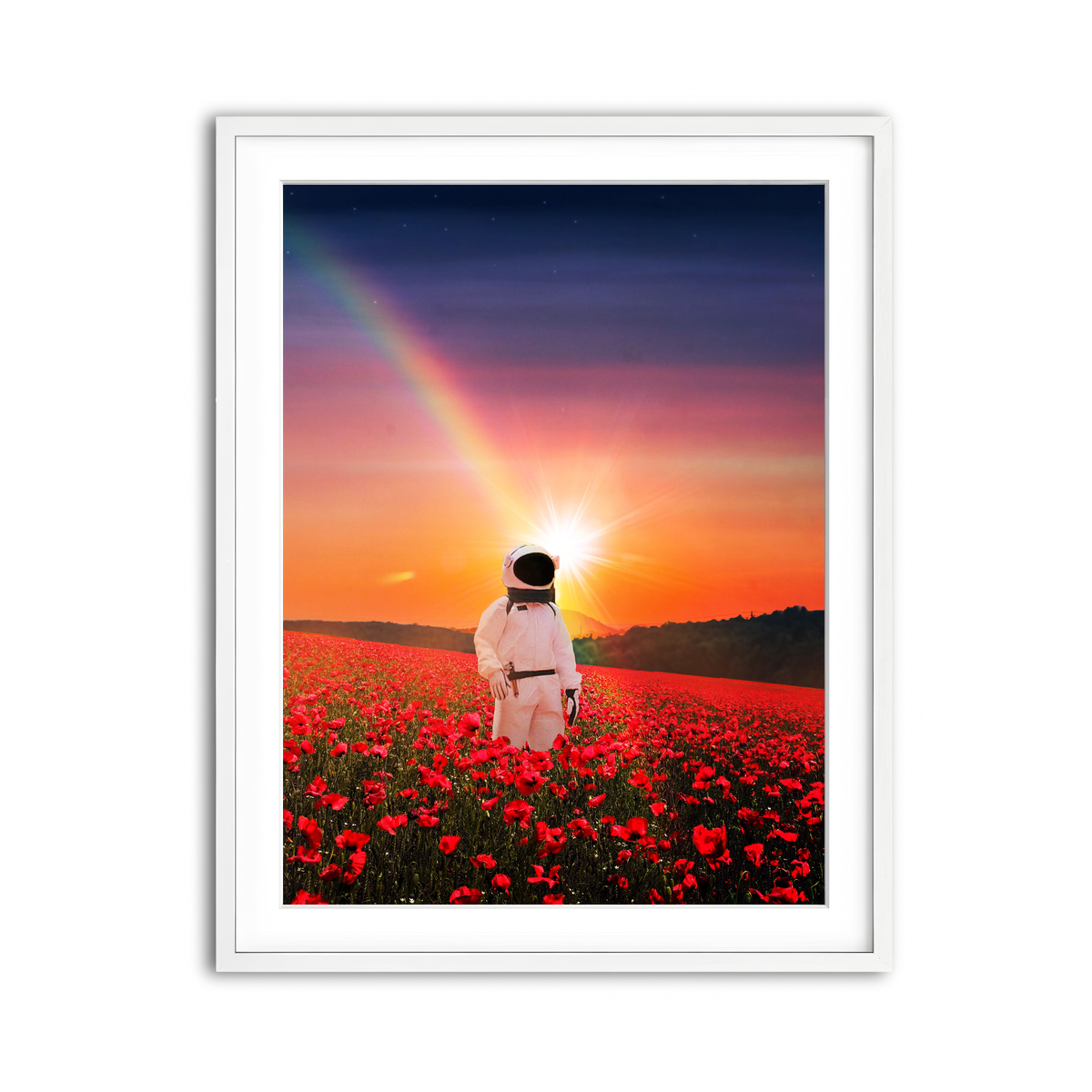 Framed Print 3x4 White