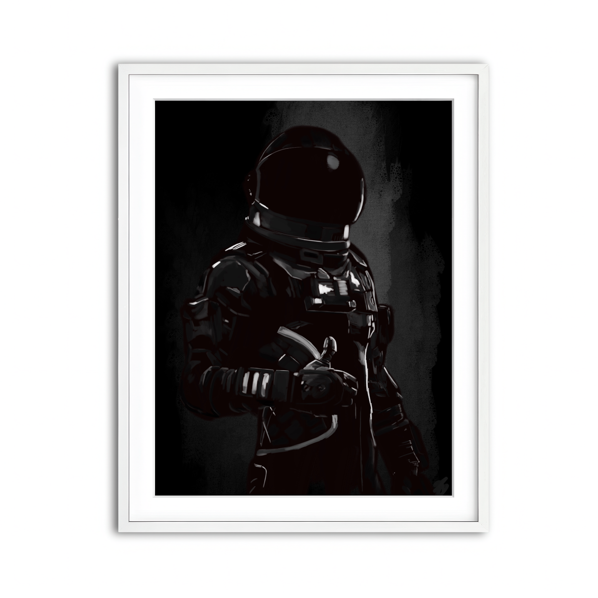 Framed Print 3x4 White