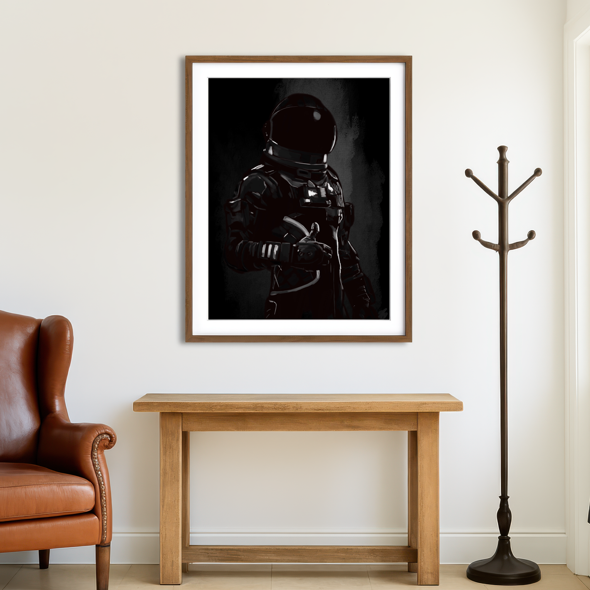 AUTO-MOCKUP ROOM | Astronaut Character Wall Art