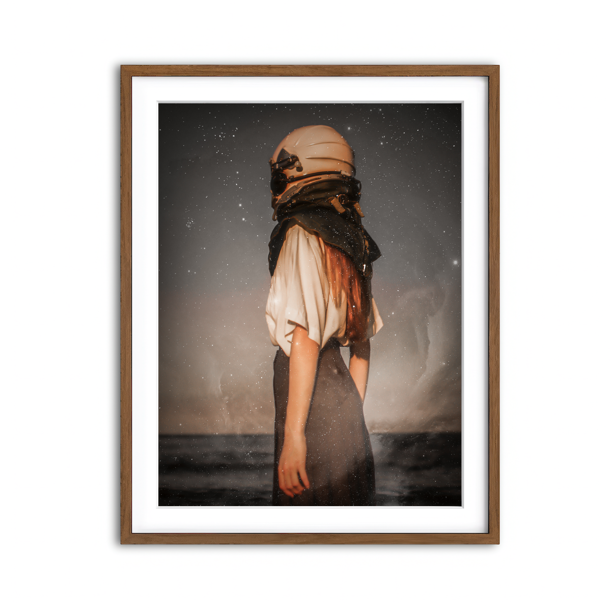 Framed Print 3x4 Walnut