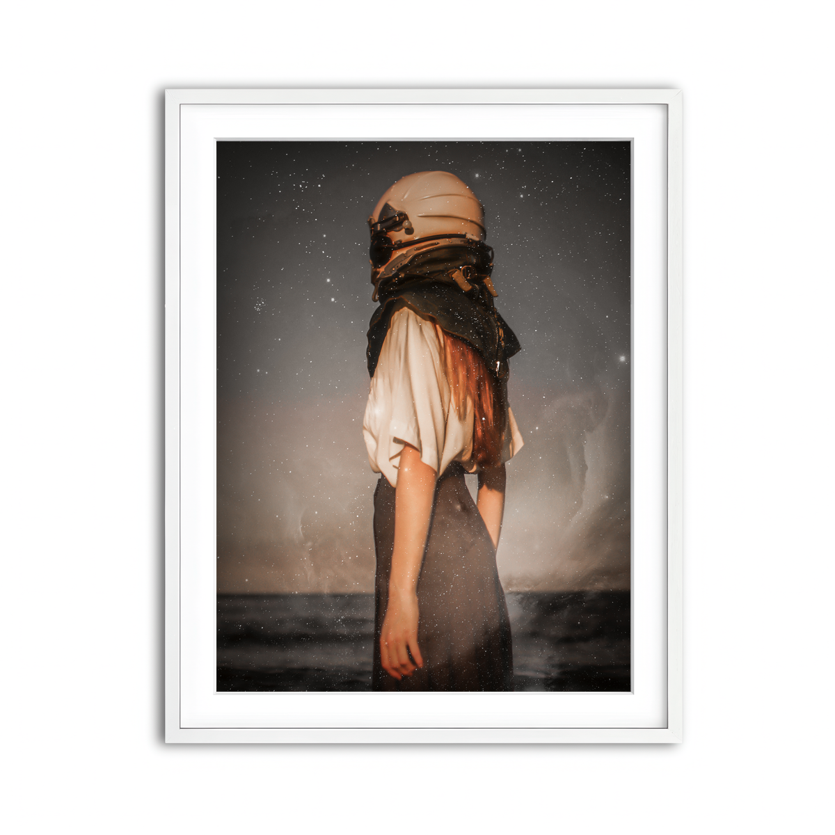 Framed Print 3x4 White