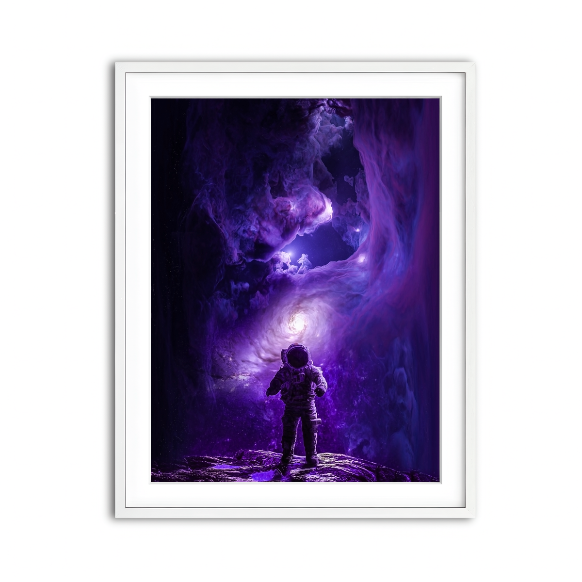 Framed Print 3x4 White