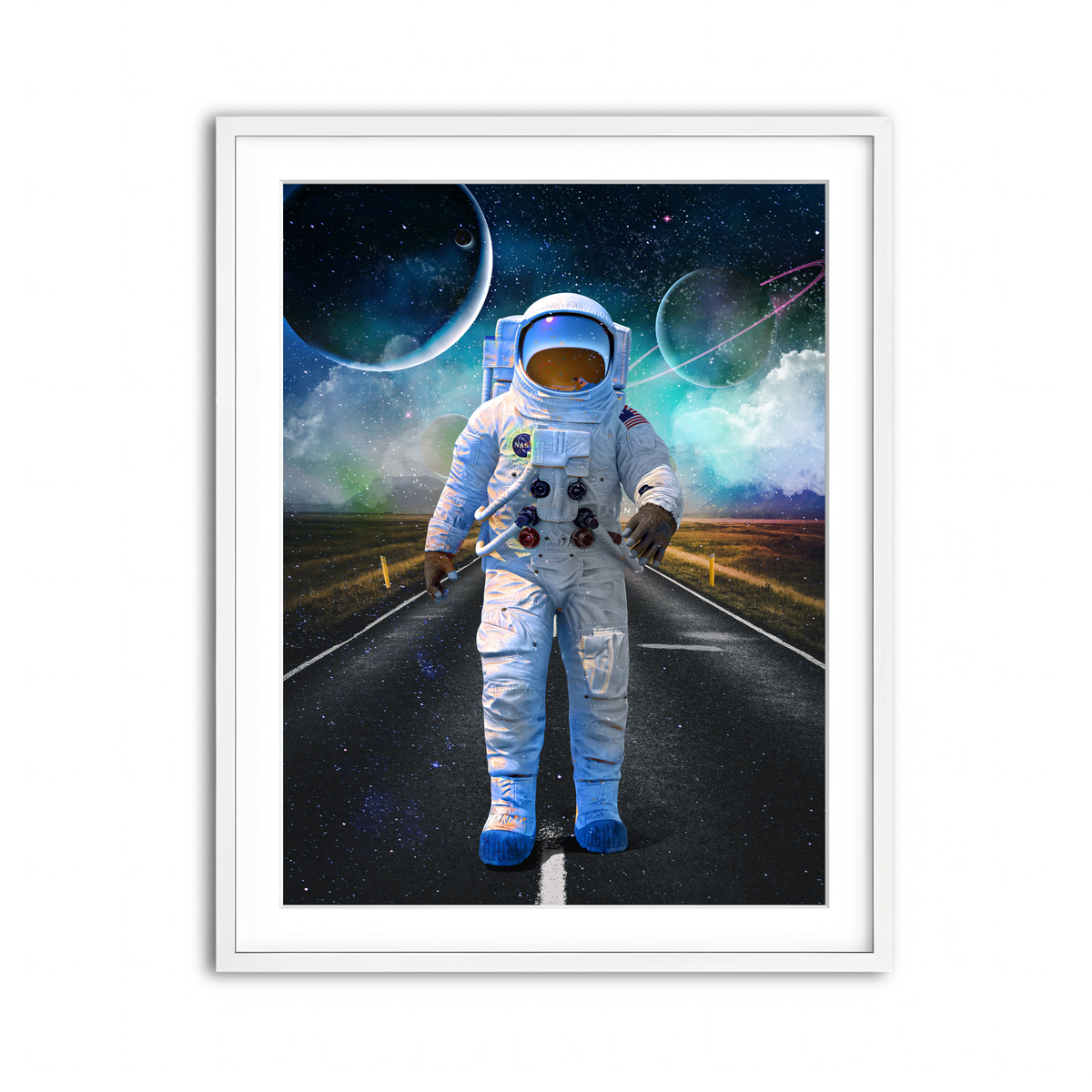 Framed Print 3x4 White