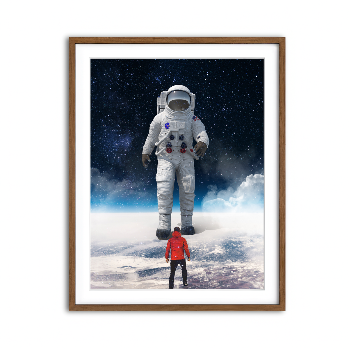 Framed Print 3x4 Walnut