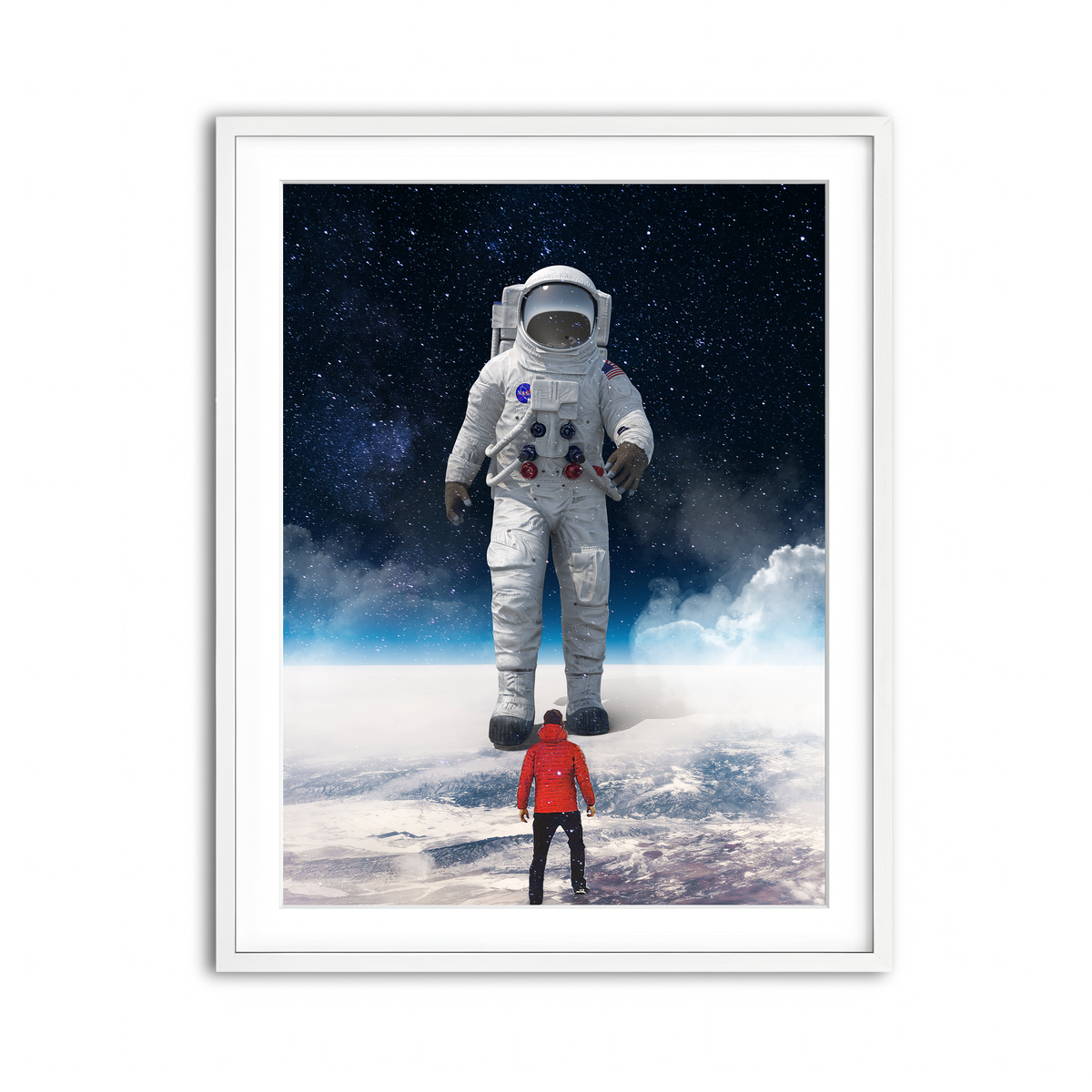 Framed Print 3x4 White