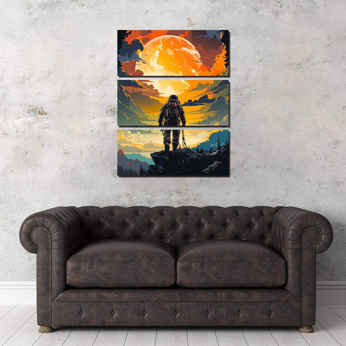 Astronaut in the Sun Wall Art