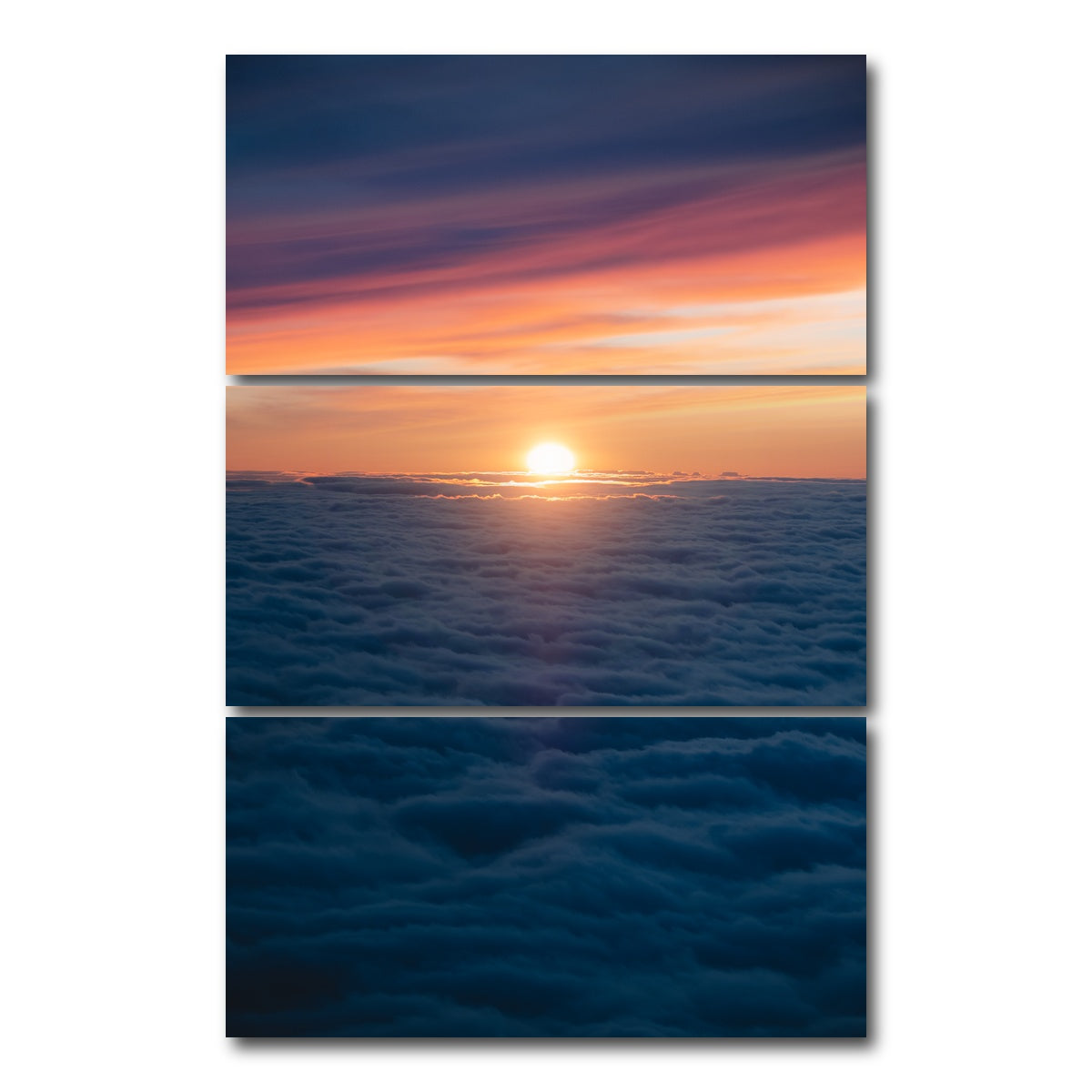 AUTO-MOCKUP WHITE | At the Horizon | 3 Piece | Gallery Wrap Canvas | group=12x24_stacked