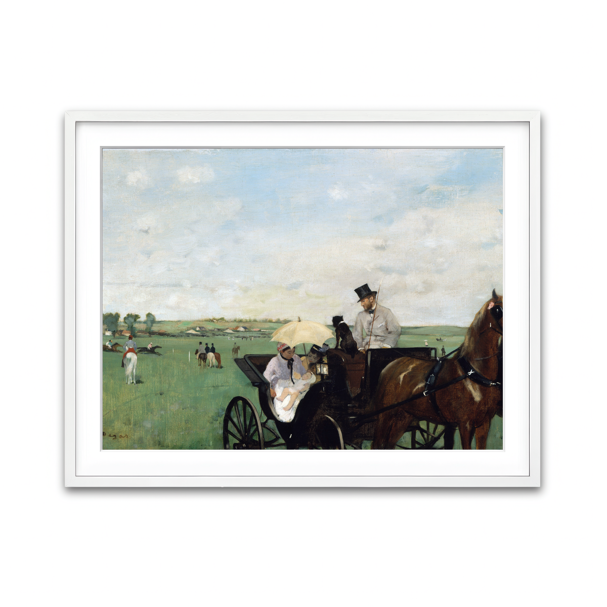 Framed Print 4x3 White