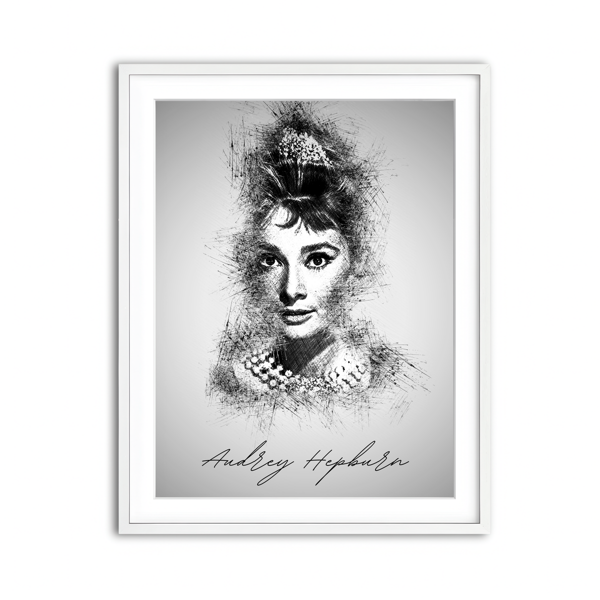 Framed Print 3x4 White