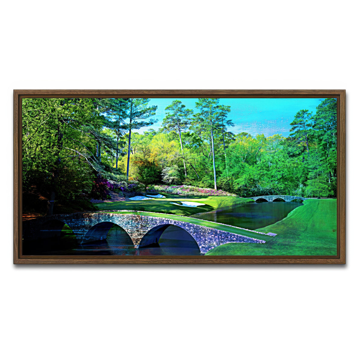 AUTO-MOCKUP WHITE | Augusta National | 1 Piece | Walnut Framed Canvas | group=2x1