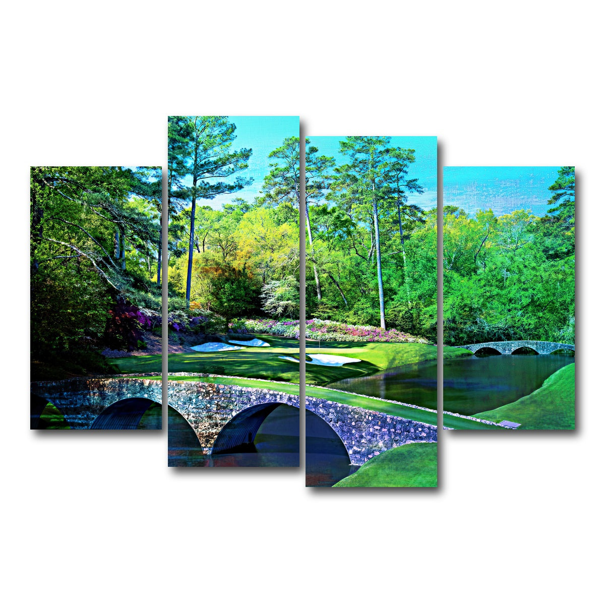 AUTO-MOCKUP WHITE | Augusta National | 4 Piece | Gallery Wrap Canvas | group=4_short