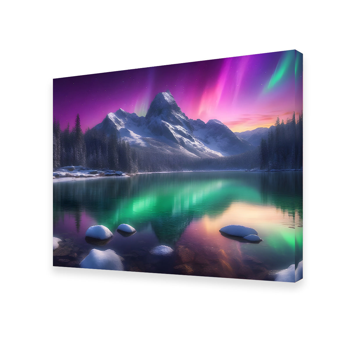 Aurora Mountain Wall Art